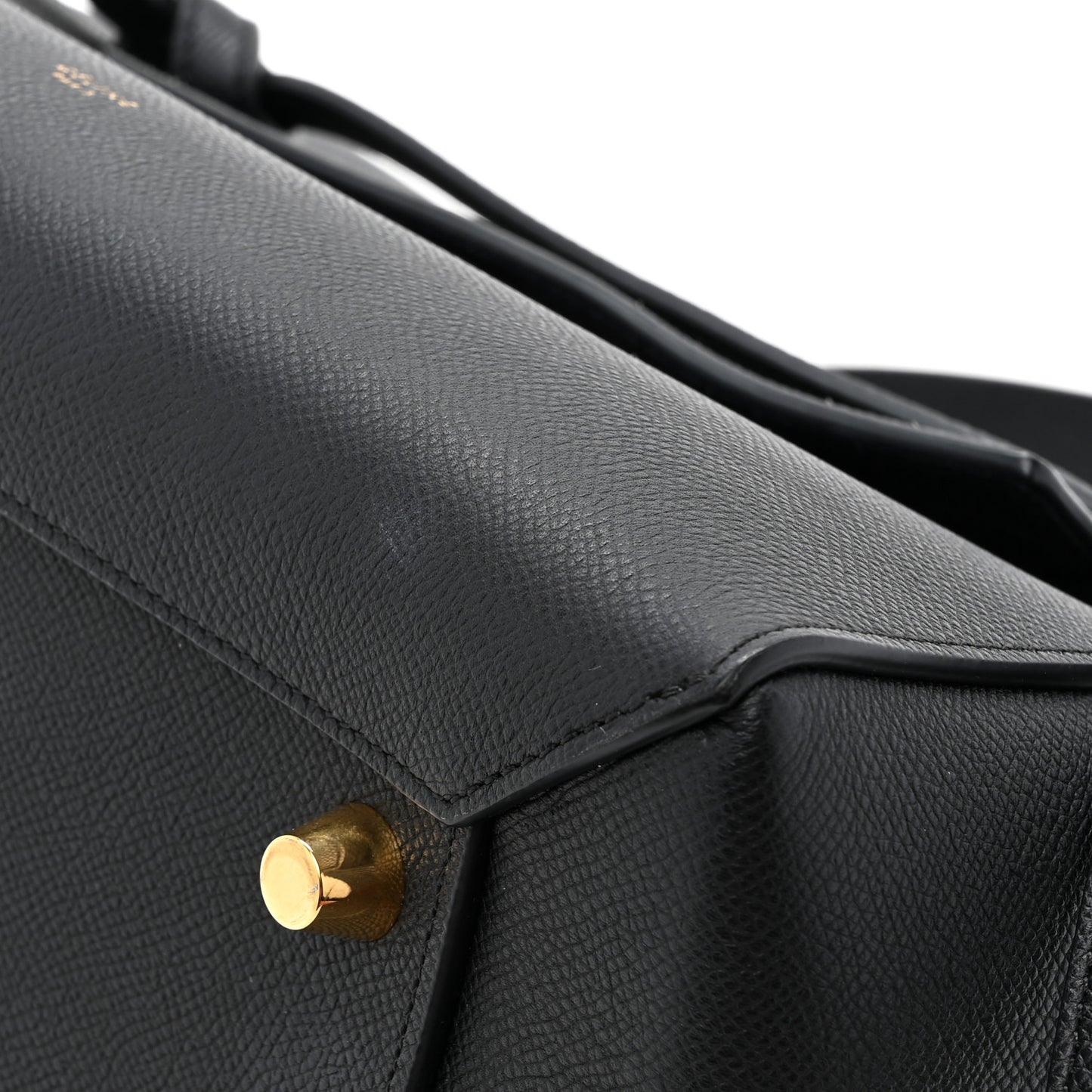 Grained Calfskin Belt Bag Black
