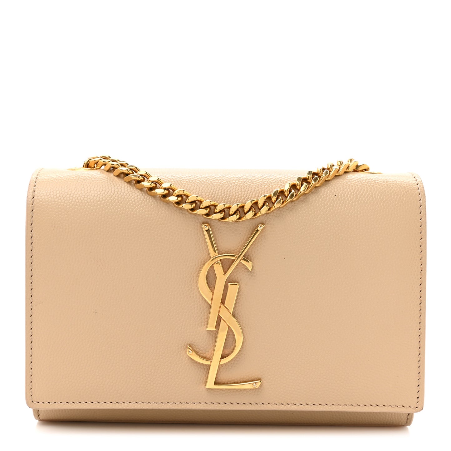 Grain De Poudre Small Monogram Kate Satchel Dark Beige