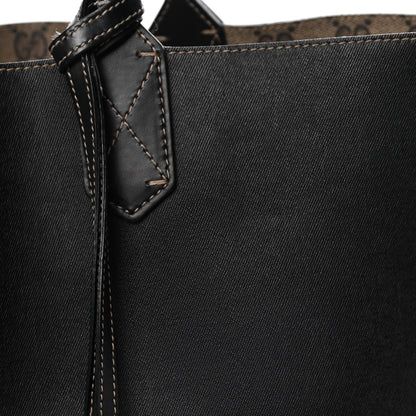 Gucci Calfskin GG Supreme Monogram Medium Reversible Tote Black 13 of 19