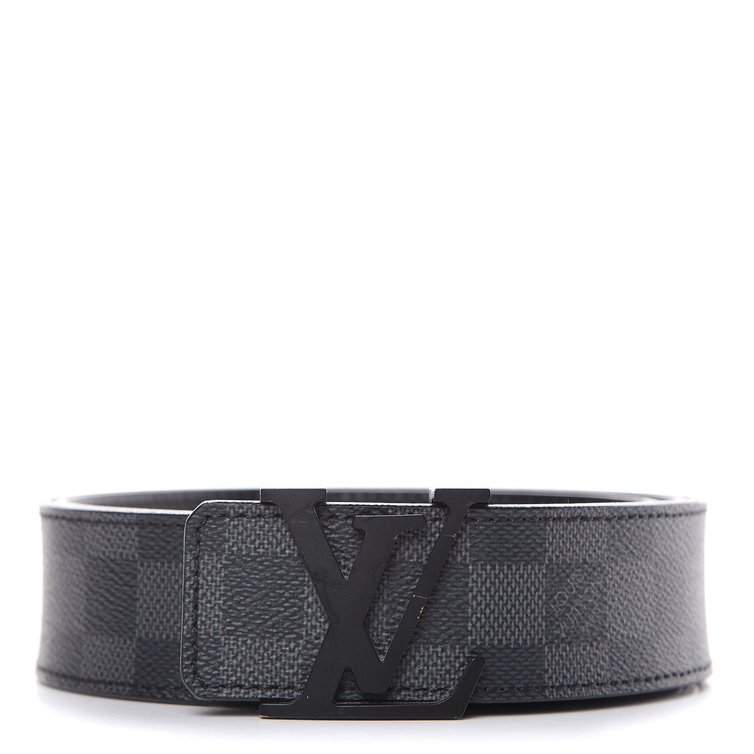 Louis Vuitton Damier Graphite LV Initiales Belt 100 40 1 of 7