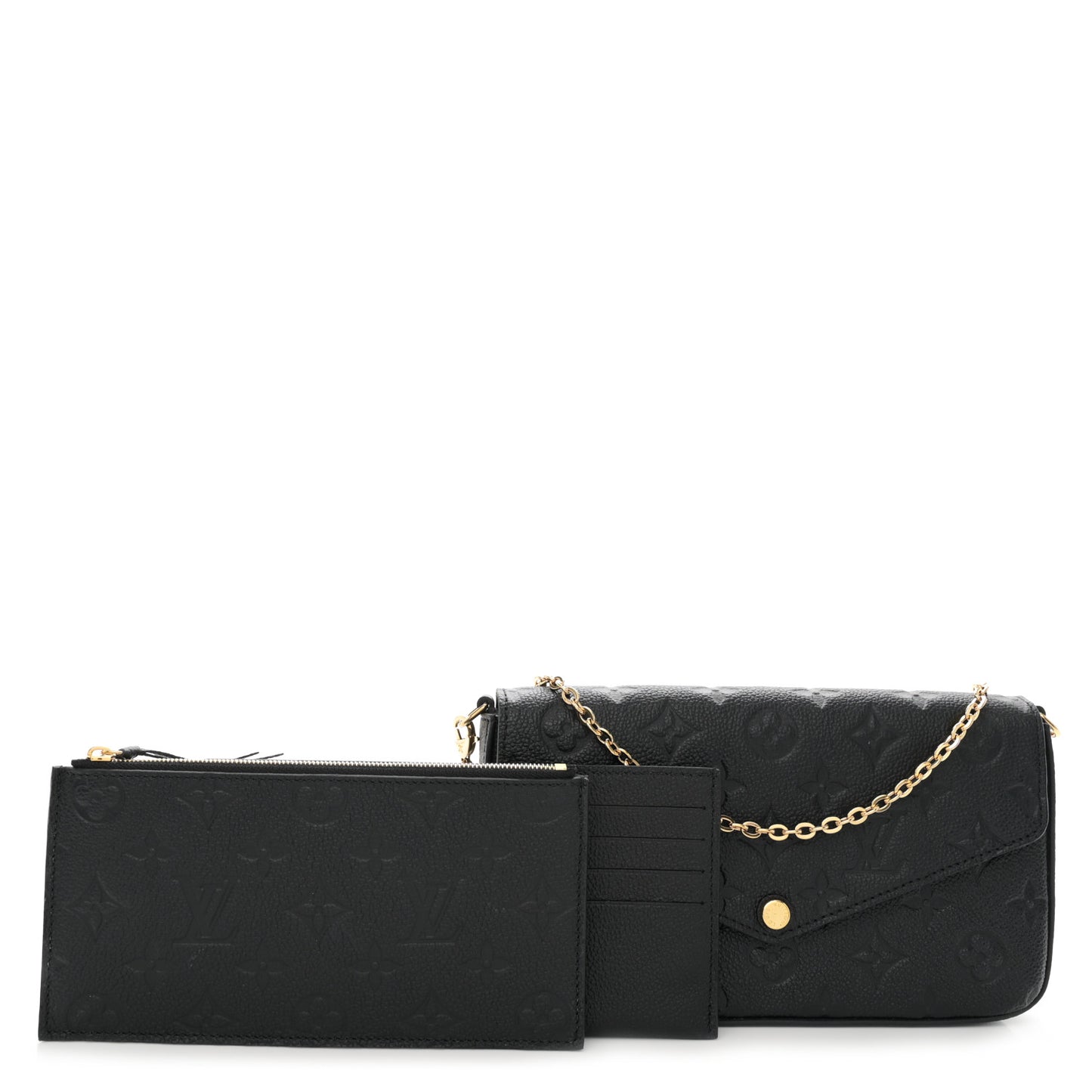 Empreinte Pochette Felicie Chain Wallet Black