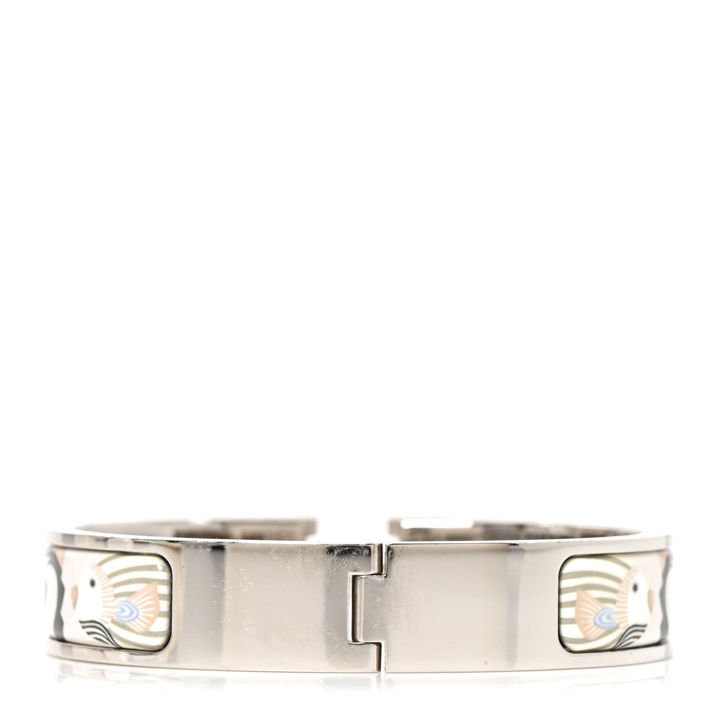 Enamel Printed Narrow Lanternes Ballons et Cocarde Clic Clac H Bracelet GM Lumiere