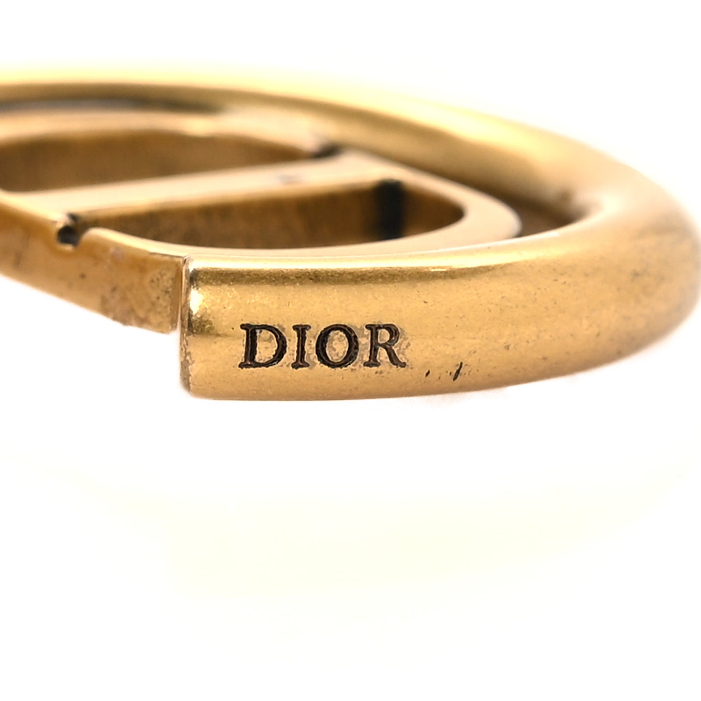 Metal 30 Montaigne Hoop Earrings Aged Gold