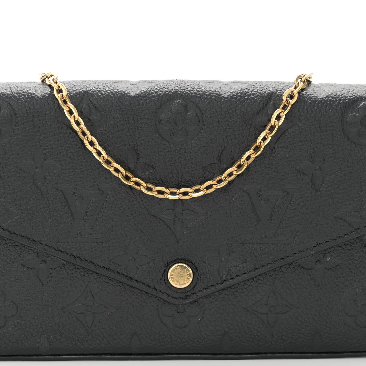 Empreinte Pochette Felicie Chain Wallet Black