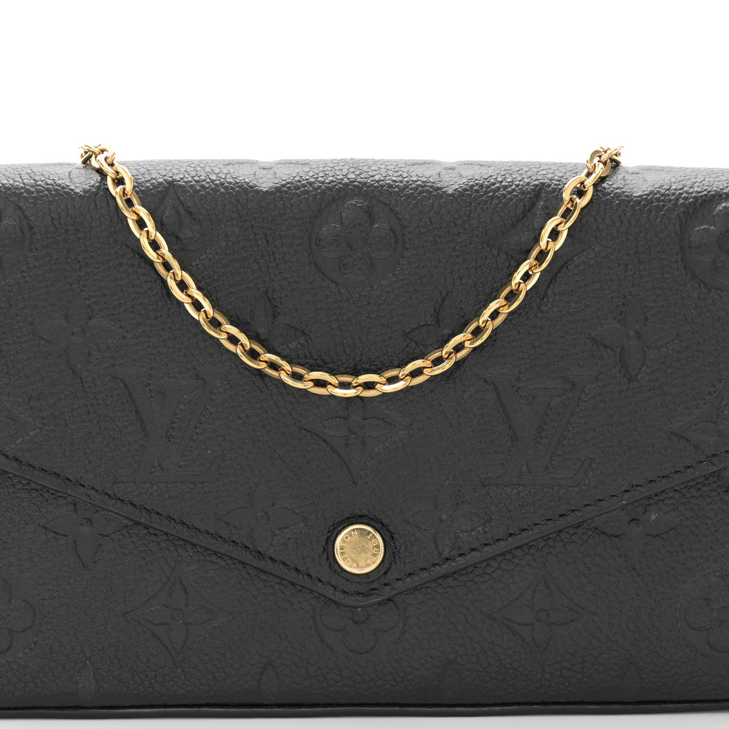 Louis Vuitton Empreinte Pochette Felicie Chain Wallet Black 8 of 10