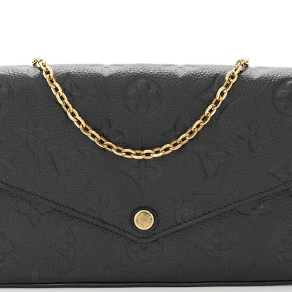 Louis Vuitton Empreinte Pochette Felicie Chain Wallet Black 8 of 10