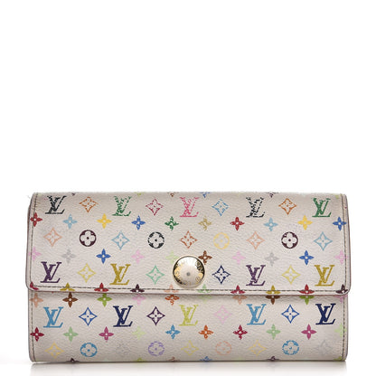 Louis Vuitton Monogram Multicolor Sarah Wallet White 1 of 12