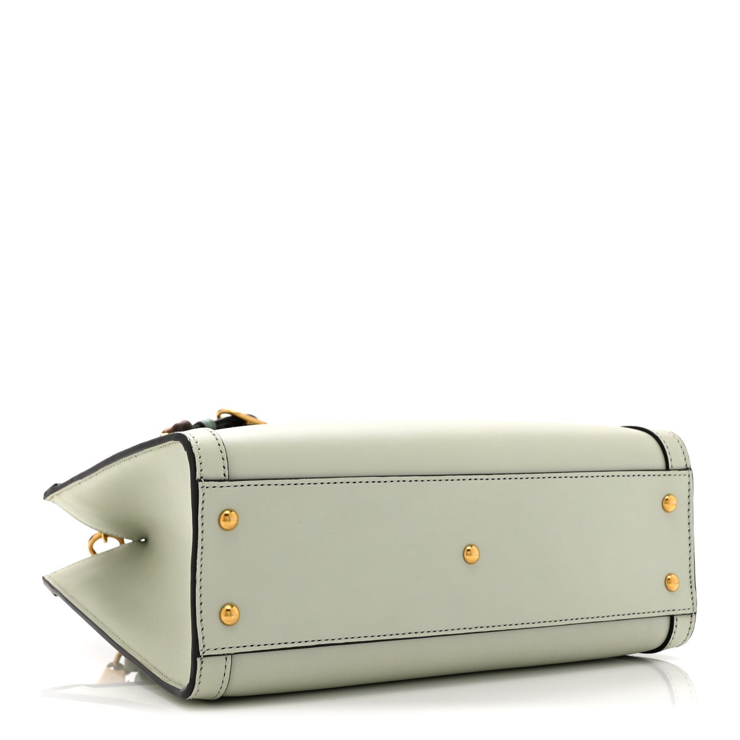 Charisma Calfskin Gucci Embossed Web Diana Tote Bag Salvy Green