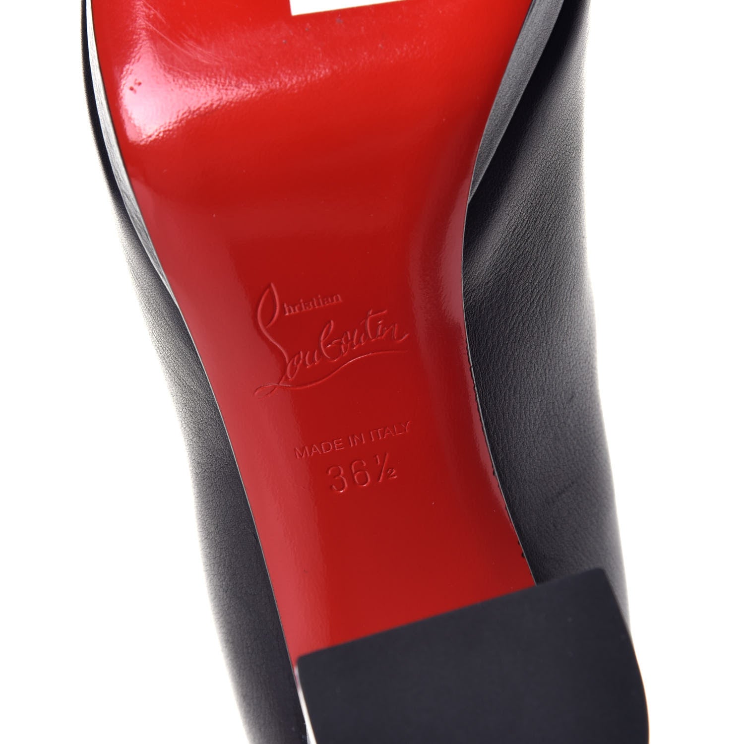 Christian Louboutin Calfskin Birgitta 100 Zip Around Ankle Bootie 36.5 Black 6 of 8