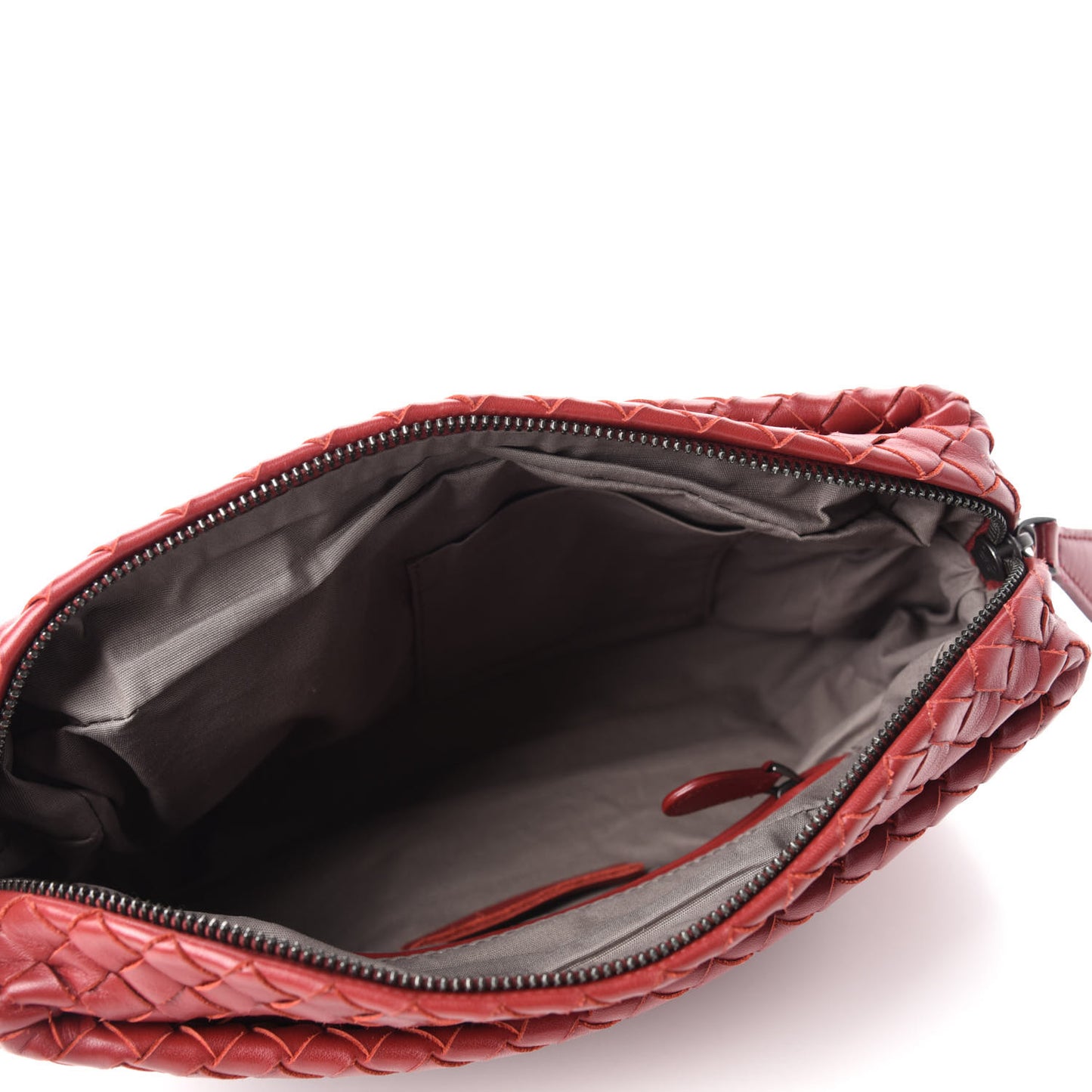 Nappa Intrecciato Small Camera Bag Red