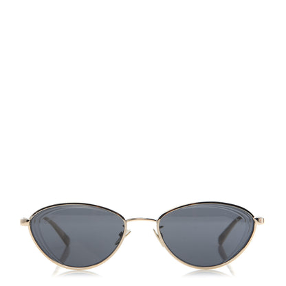 Chanel Metal Cat Eye Sunglasses 4255 Gold 2 of 8