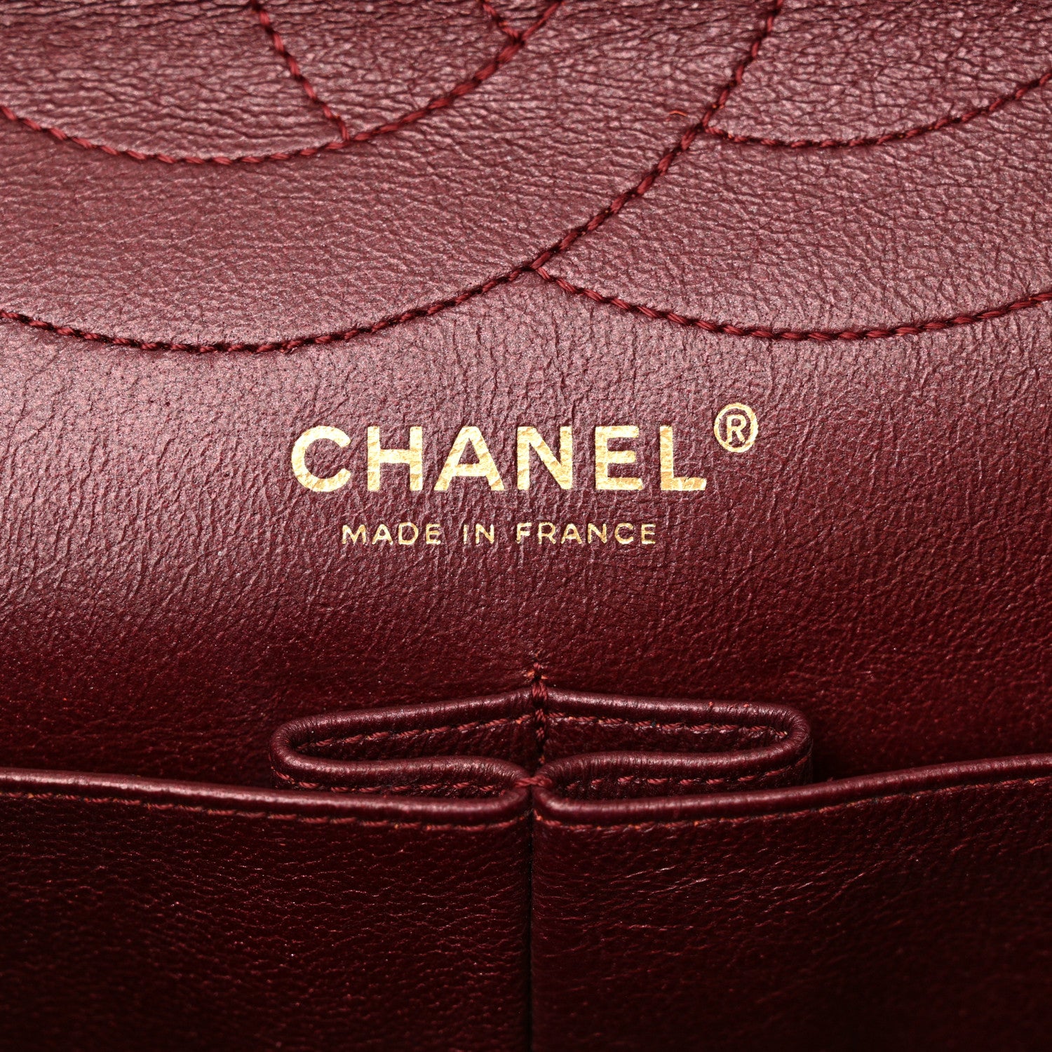 Chanel Metallic Aged Calfskin Quilted 2.55 Reissue 227 Flap Dark Red 6 of 17