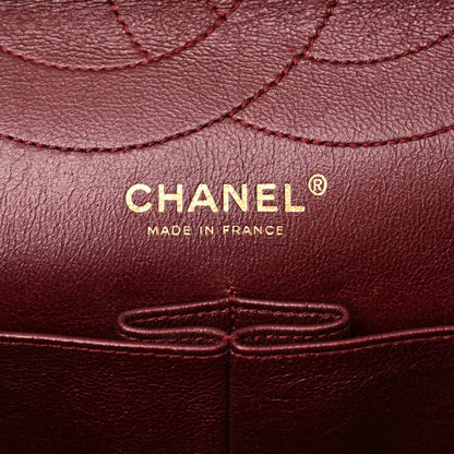 Chanel Metallic Aged Calfskin Quilted 2.55 Reissue 227 Flap Dark Red 6 of 17