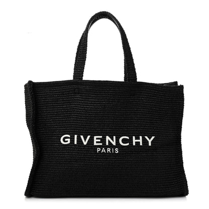Givenchy Raffia Large G Shopping Tote Black 1 of 10