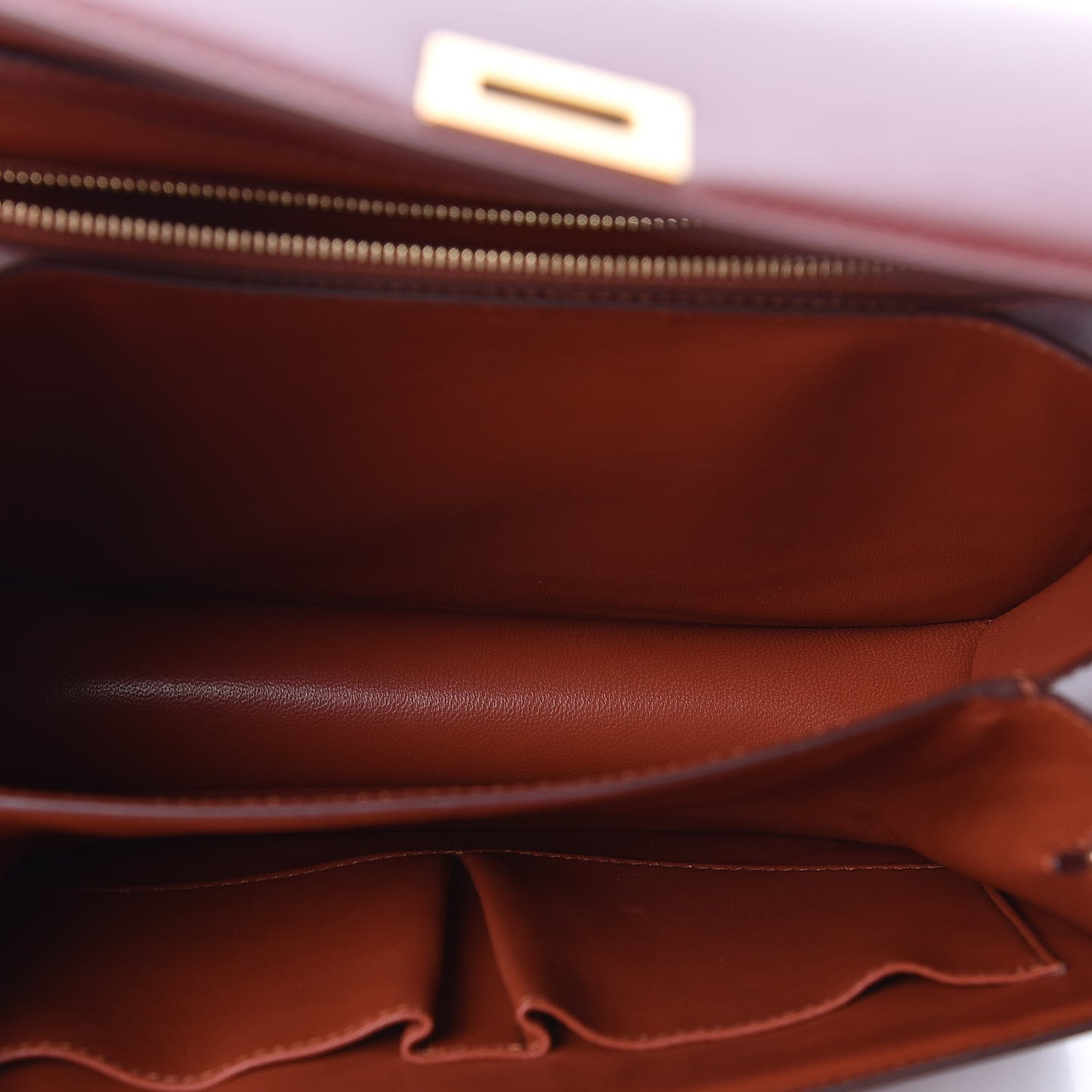 Box Calfskin Medium Classic Box Flap Bag Dark Brick