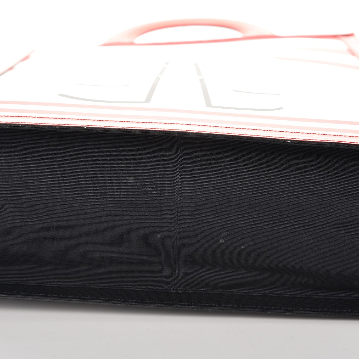 Chanel Patent Printed Shopping Tote Red 19 of 21