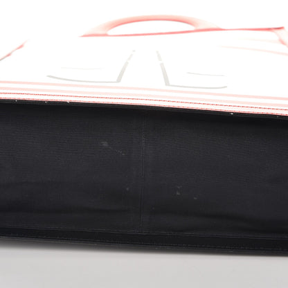 Chanel Patent Printed Shopping Tote Red 19 of 21