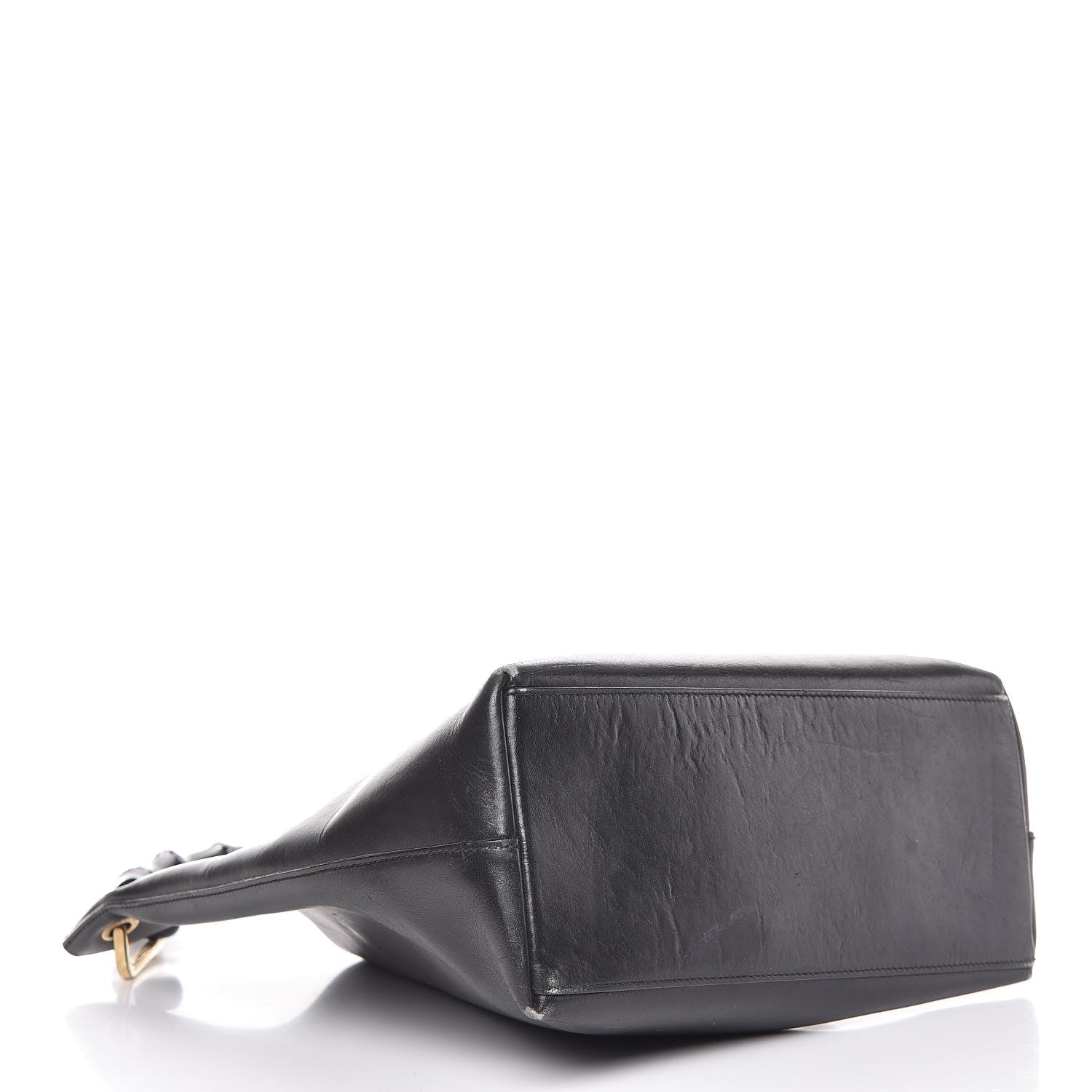 Gucci Calfskin Bamboo Handle Shoulder Bag Black 4 of 20