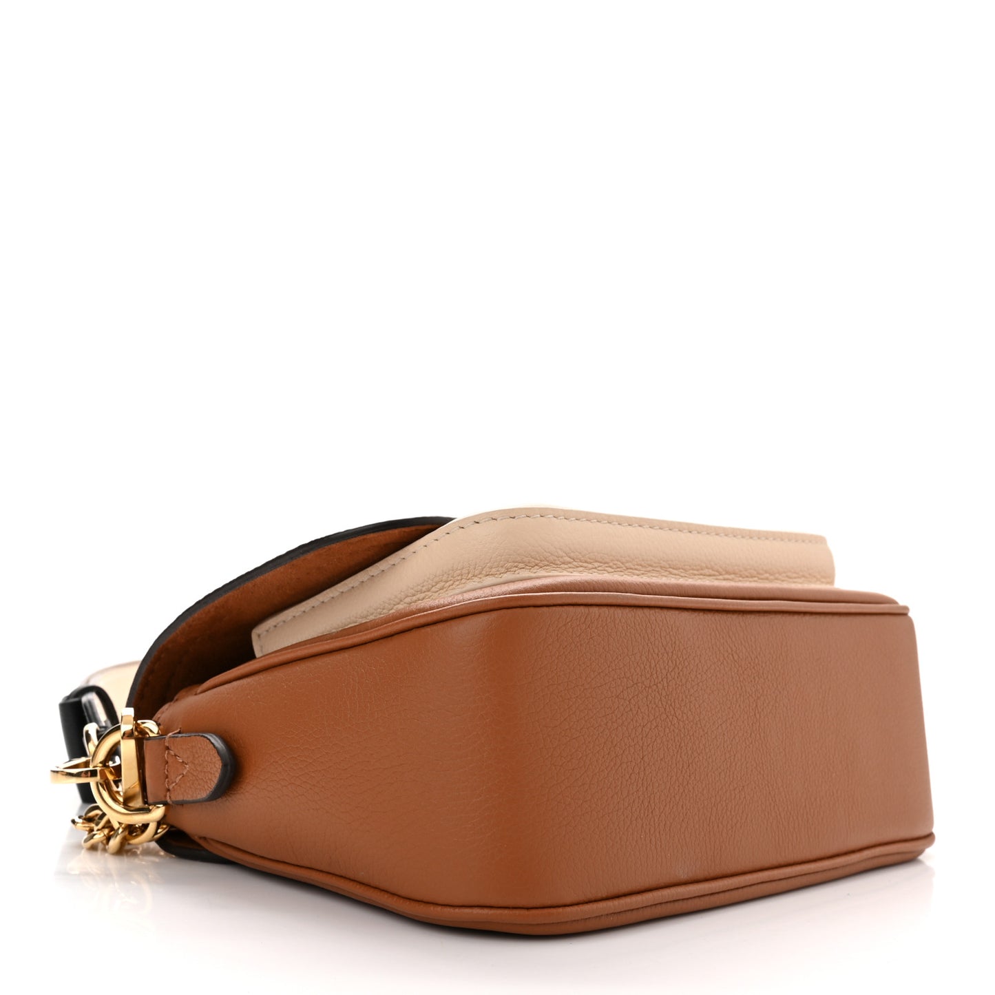 Grained Calfskin Lockme Tender Chataigne Brown