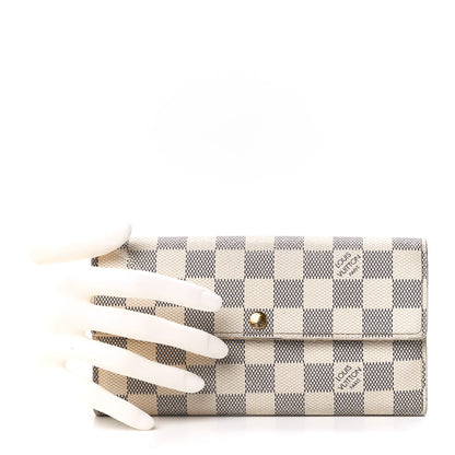 Louis Vuitton Damier Azur Sarah Wallet 2 of 13