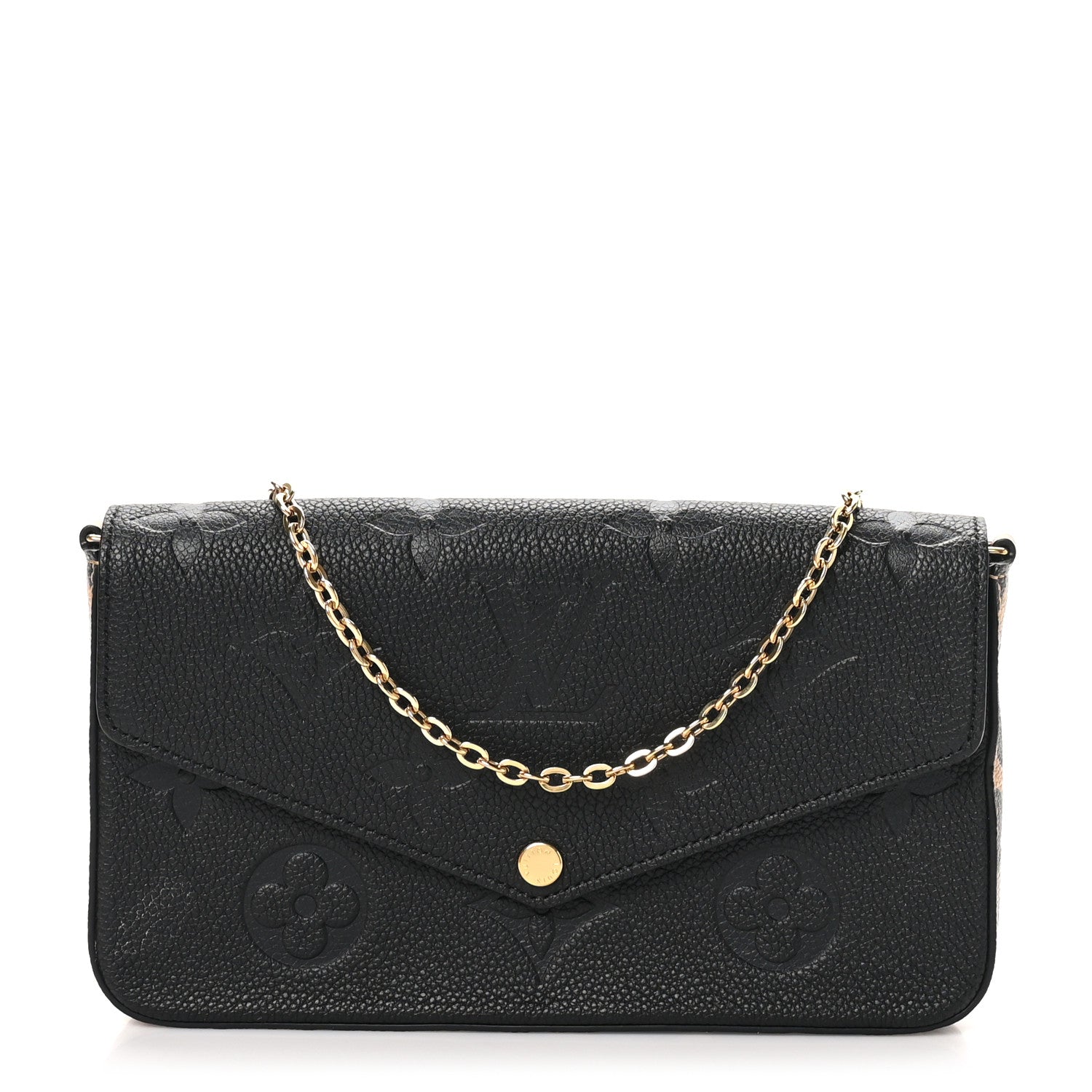 Louis Vuitton Empreinte Monogram Giant Wild At Heart Felicie Pochette Black 1 of 10