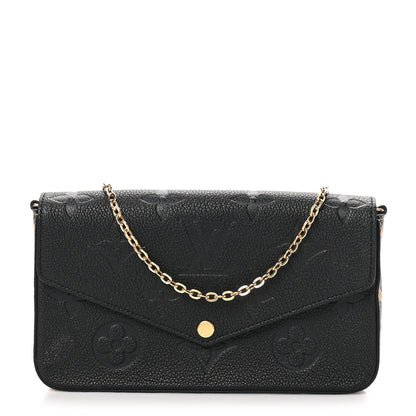 Louis Vuitton Empreinte Monogram Giant Wild At Heart Felicie Pochette Black 1 of 10