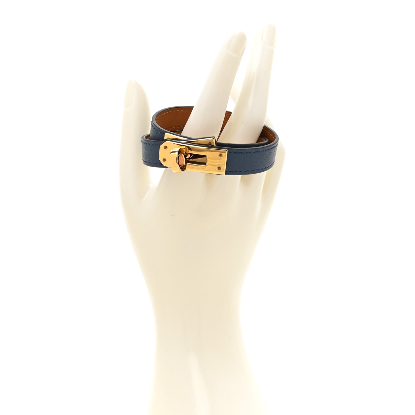 Swift Kelly Double Tour Bracelet M Bleu Agate
