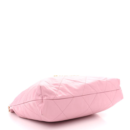 Chanel Shiny Calfskin Quilted Chanel 22 Pink 5 of 12