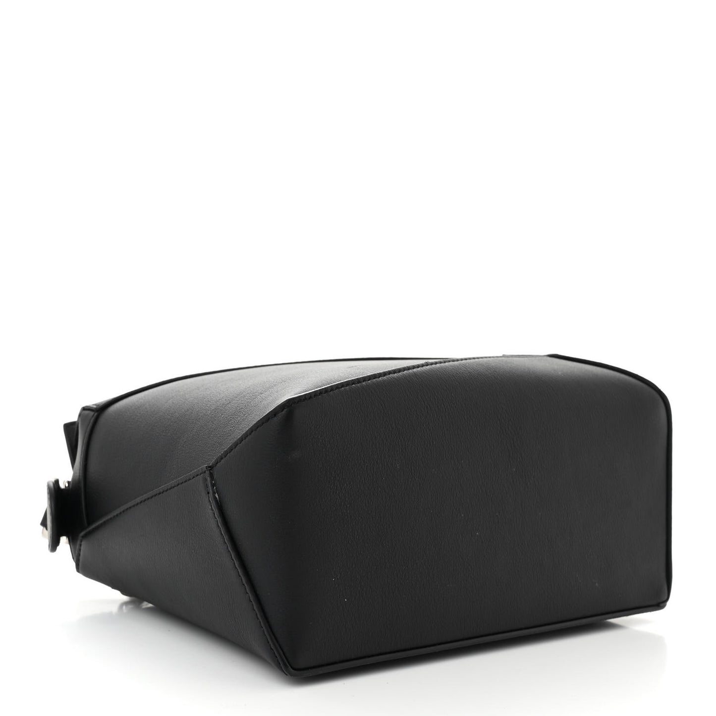 Calfskin Small Puzzle Edge Bag Black