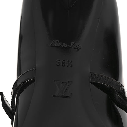 Louis Vuitton LOUIS VUITTON Patent Uniformes Silhouette 40mm Pumps 38.5 Black 7 of 8