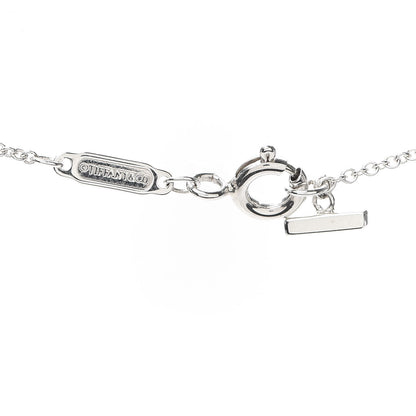 Tiffany Sterling Silver Large T Smile Pendant Necklace 4 of 6