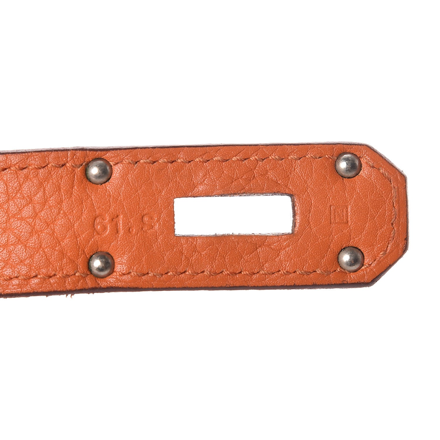 Hermes Taurillon Clemence Jypsiere 34 Orange 7 of 9