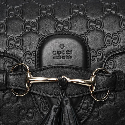 Gucci Guccissima Medium Emily Hobo Black 8 of 8