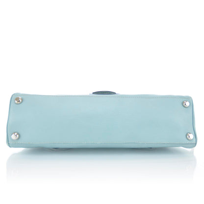 Marc Jacobs Leather Pushlock Satchel Blue 5 of 9