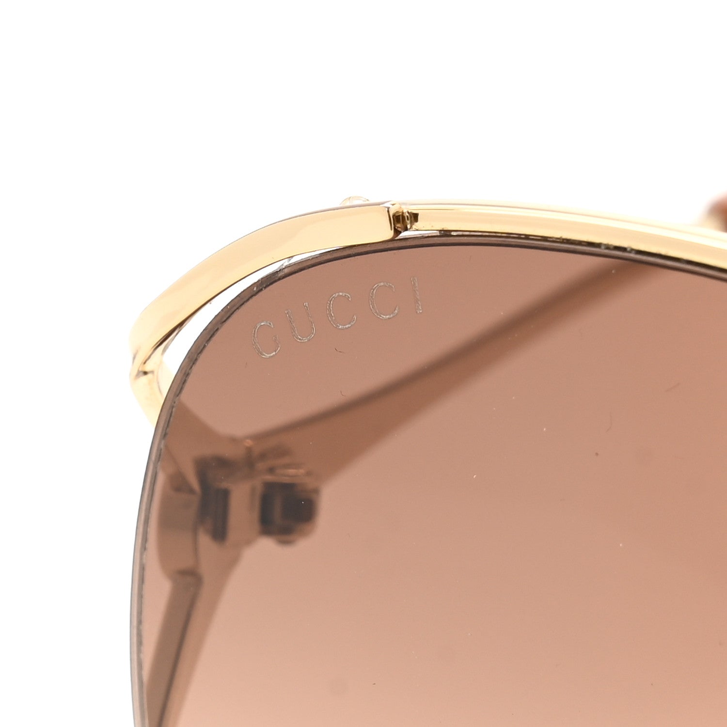 Gucci Metal Oversized Round Frame Sunglasses GG0650SK Gold 7 of 8