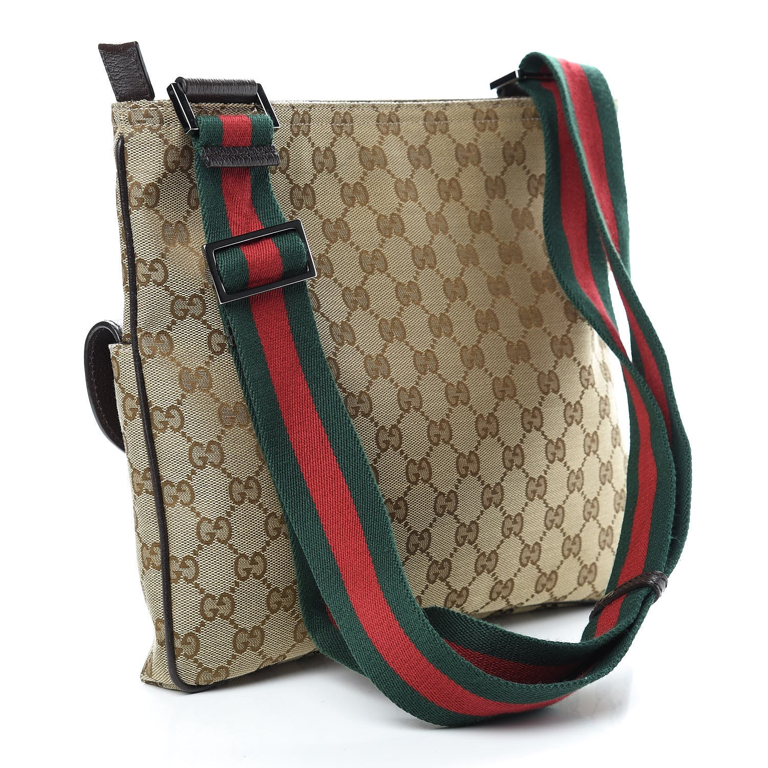Gucci Monogram Signature Web Small Messenger Brown 3 of 15
