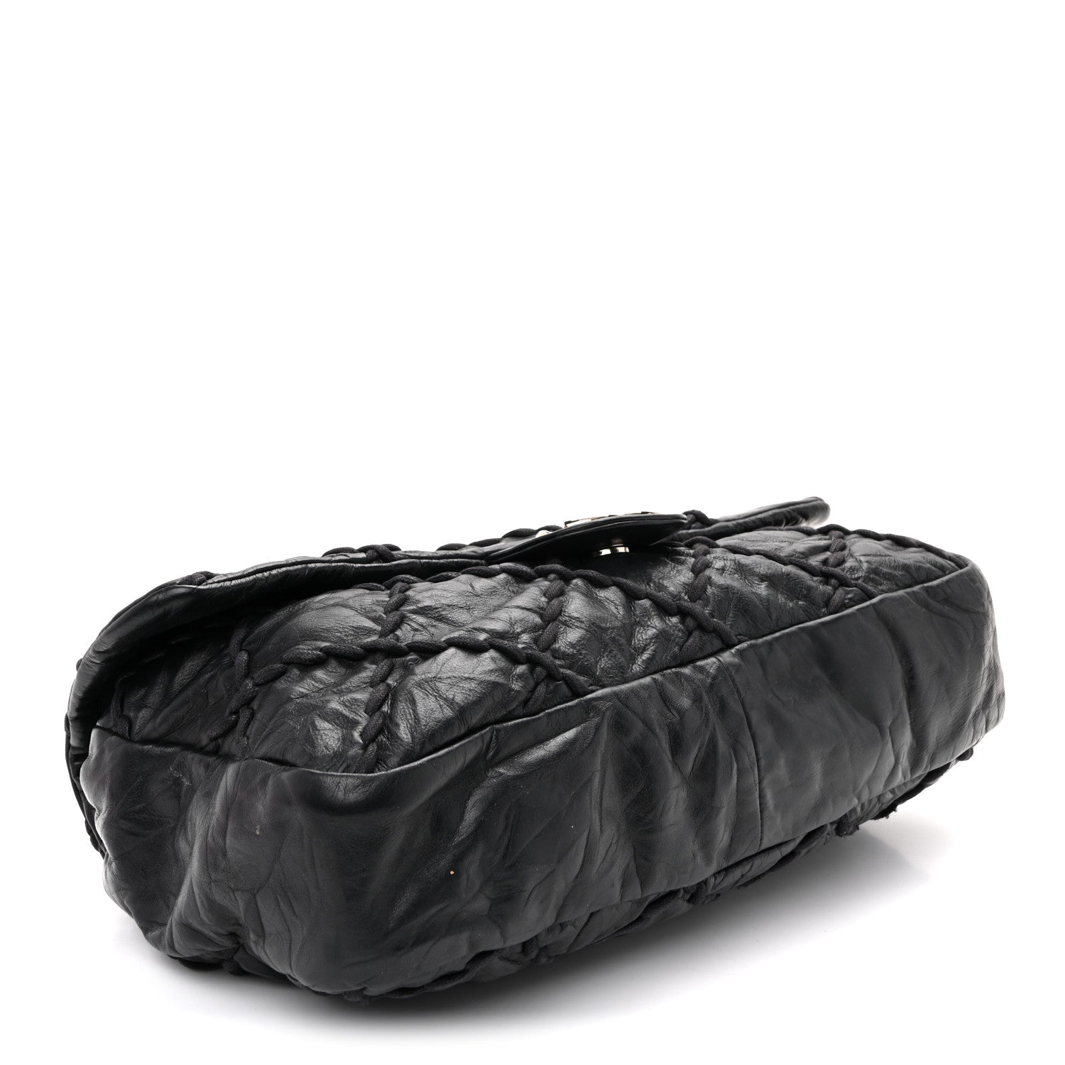 Chanel Calfskin Ultra Stitch Oversize Flap Black 4 of 10