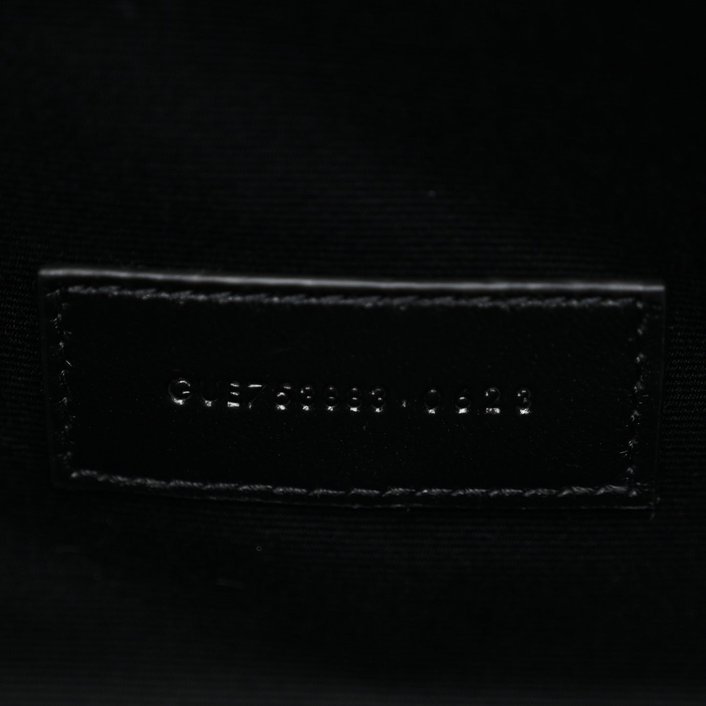 Nappa Patent Calfskin Two-Toned Monogram Pouch Alabastro Black