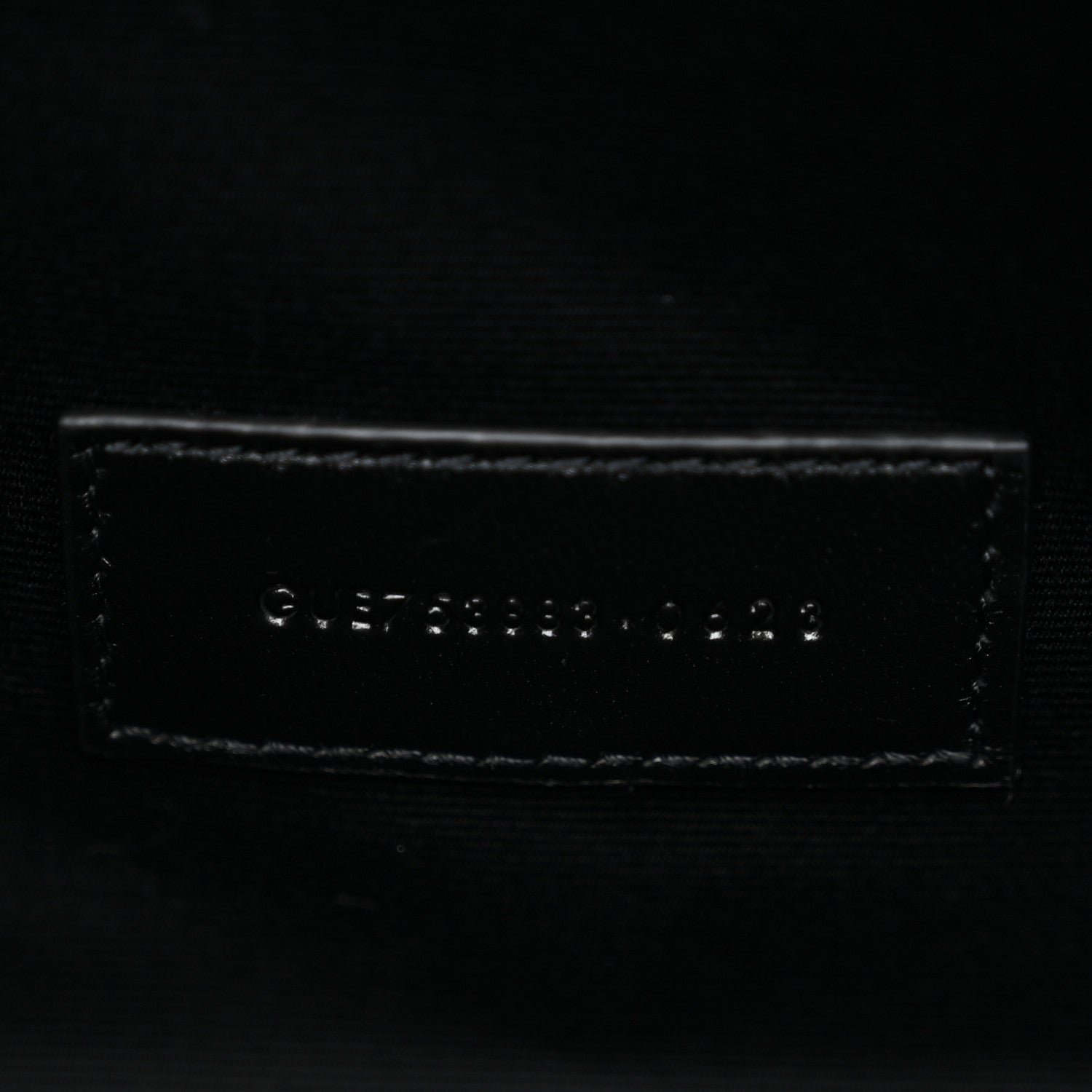 Saint Laurent Nappa Patent Calfskin Two-Toned Monogram Pouch Alabastro Black 8 of 9
