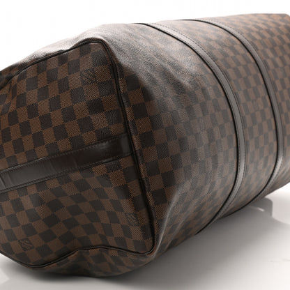 Louis Vuitton Damier Ebene Keepall Bandouliere 55 9 of 11