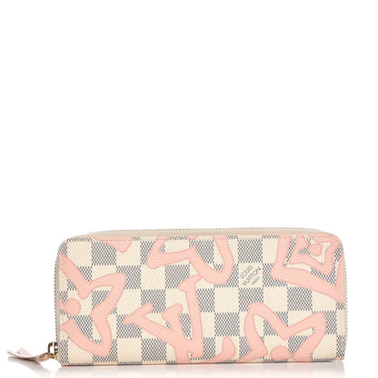 Louis Vuitton Damier Azur Tahitienne Clemence Wallet 1 of 8