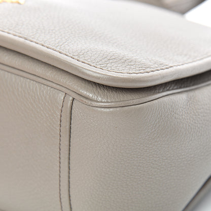 Prada Vitello Daino Crossbody Flap Grey 9 of 14