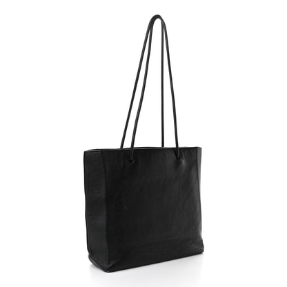 Balenciaga Calfskin Logo Small Shopping Black 3 of 12