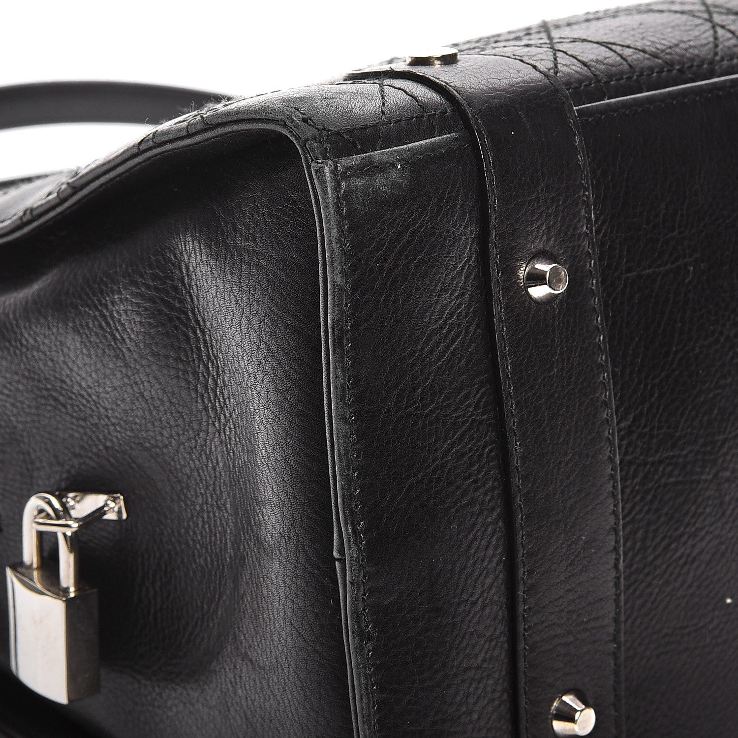 Christian Dior Calfskin Cannage Stitched Large East West Lady Dior Black 12 of 15