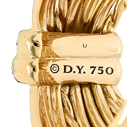 David Yurman 18K Yellow Gold Diamond Angelika Ring 50 5.25 4 of 5
