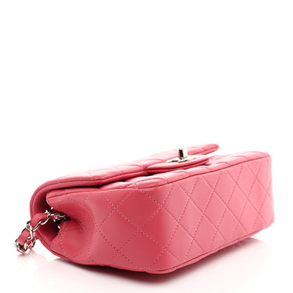 Chanel Lambskin Quilted Mini Rectangular Flap Pink 4 of 10