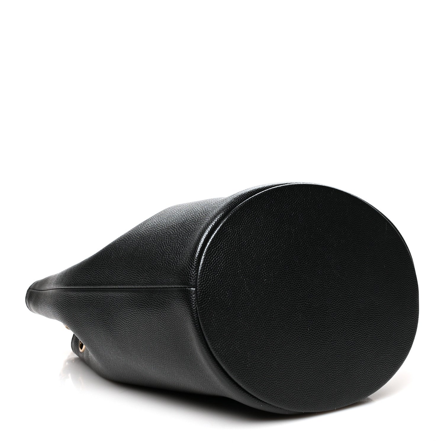 Chanel Caviar Deauville Drawstring Bucket Bag Black 4 of 10