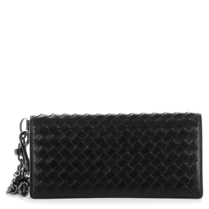 Bottega Veneta Nappa Intrecciato Continental Wallet on Chain Nero Black 1 of 10