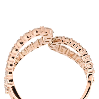 Parker & West by FASHIONPHILE 18K Rose Gold Diamond 1.00ctw Double Loop Ring 52 6 6 of 10