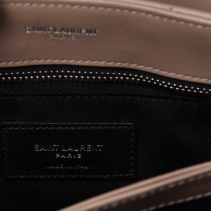 Saint Laurent Calfskin Y Quilted Monogram Toy Loulou Crossbody Bag Light Natural 8 of 10